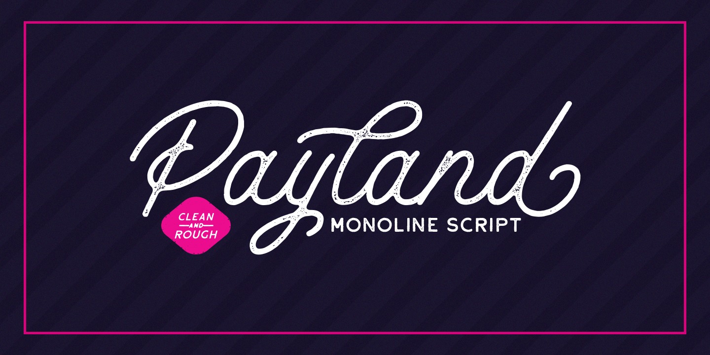 Payland Rough Font preview